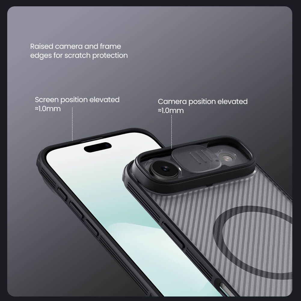 Чехол-крышка NILLKIN для Apple iPhone Air (iPhone 17 Air 6.6) (2025) (серия CamShield Pro Magnetic case Clear version)